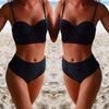 Vintage High Waist Bikini Monokini Swimwear Set For Women With Timeless Elegance