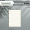 B5/A5 Refillable Loose-Leaf Notebooks - 26/20 Hole Detachable Paper, Horizontal Line & Grid for Postgraduate Entrance Exam Note-Taking.