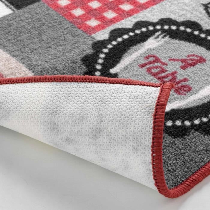 Tapis Multi-usage - Menu Du Jour - 50 X 120 Cm - Antidérapant - 100% Polyamide - Facile À Entretenir