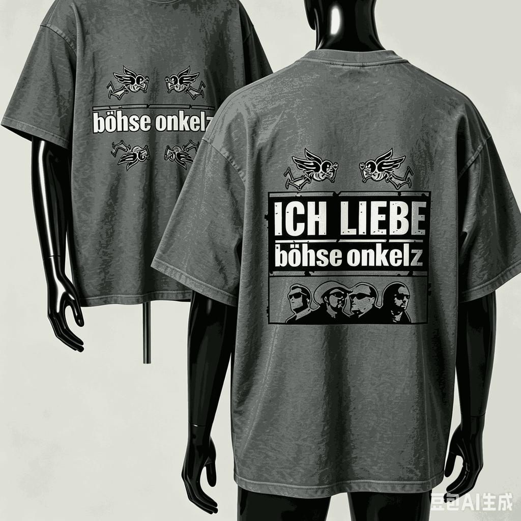 Bhse Onkelz Für Fan Geschenk T-Shirt Unisex Unisex Harajuku Oversized Unisex Kurzarm Streetwear Hohe Qualität Paare Klassisch Weich