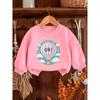 European sizes A Brightly Colored Print Pattern, a Comfortable And Skin-Friendly Round-Neck Sweatshirt for Baby Kids, Perfect for Everyday Wear