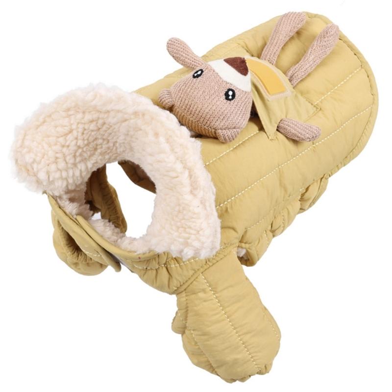 Pet Winter Clothing Warm Full Body Protections Easy On Off Design Machine Washable Padded Jackets For Dog Outdoor Walking