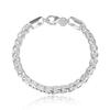 Fashion Jewelry  Sterling  Bracelet 6MM20CM Suitable for Women Fashion Wedding Party Gift Jewelry