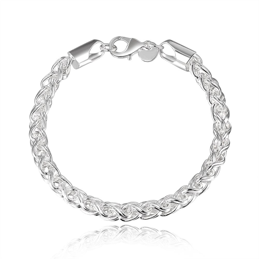 Fashion Jewelry  Sterling  Bracelet 6MM20CM Suitable for Women Fashion Wedding Party Gift Jewelry