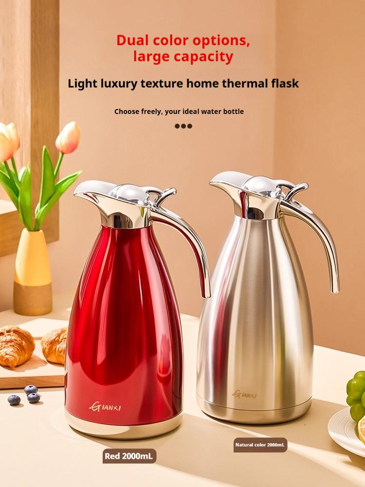 Gianxi Insulated Pot Household 316 Stainless Steel Warm Water Bottle Large Capacity Hot Water Bottle Premium Warm Water Bottle