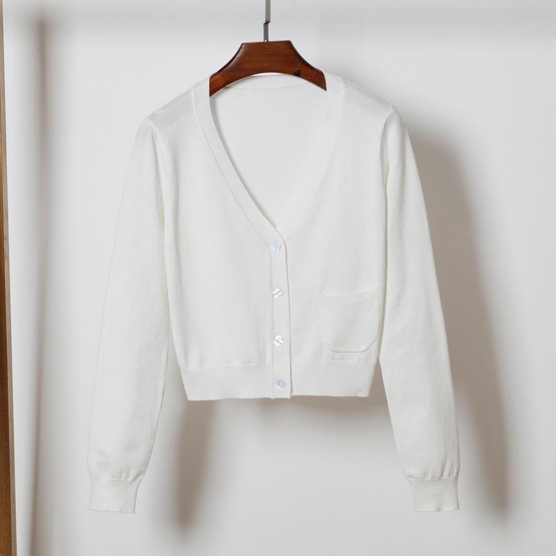 2026 Women s Slim-Fit Long-Sleeve Knit Cardigan Sweater - Spring/Autumn Fashion M
