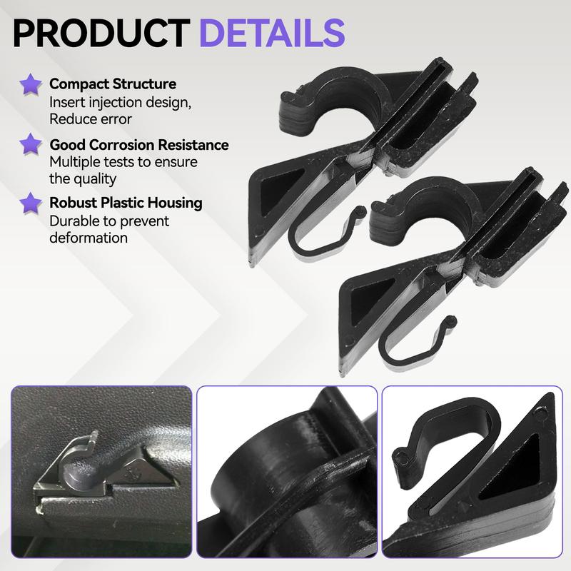 For Fiat Grande Punto 2006 Rear Parcel Shelf Clips 71719952 71719953 2pcs Plastic Fasteners Car Trunk Trim Panel Retainer Clamps