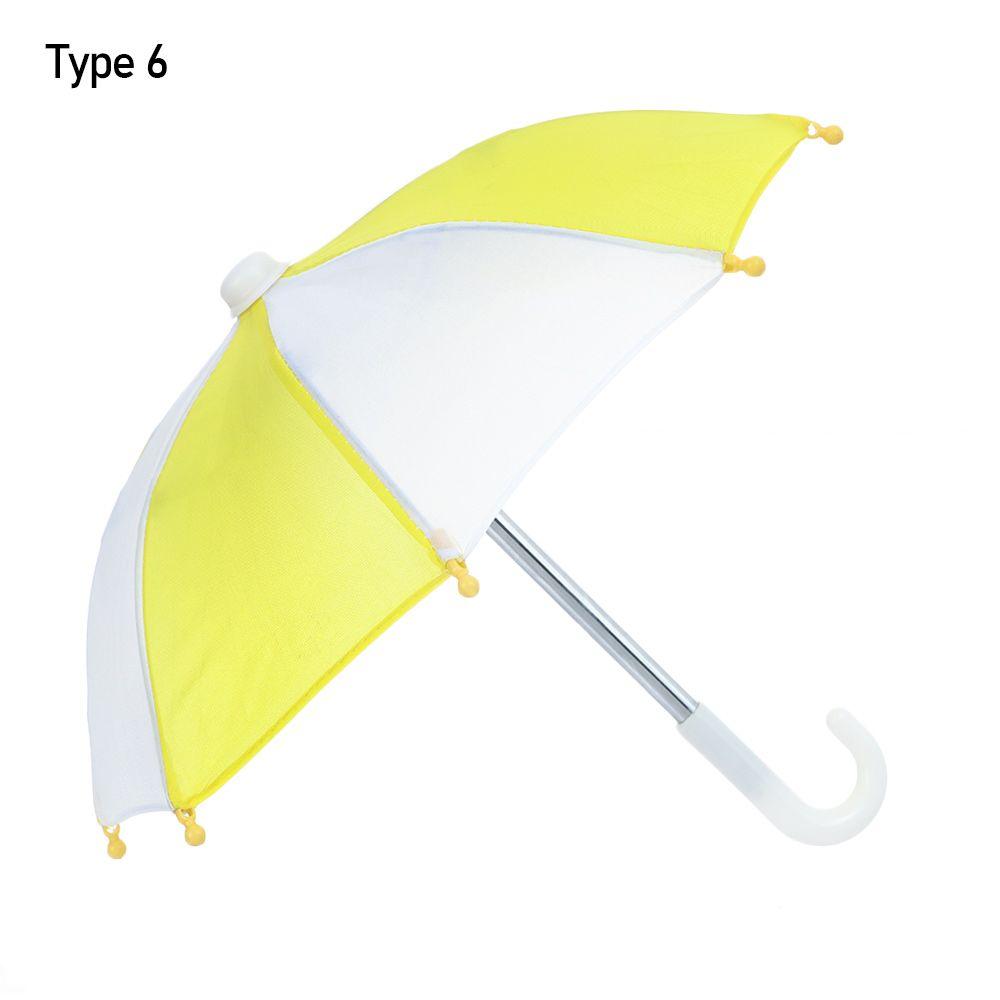 Rainbow Colors Color Matching Patch Mini Rain Gear Colorful Doll Umbrella Dollhouse Accessories