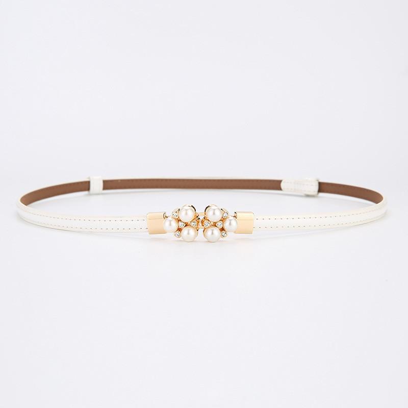 Elegant Leather Belt For Women With Alloy Buckle For Dress And Blouse Styling