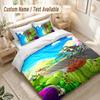 Plants Vs. Zombies Bedding Set, 1 Duvet Cover & 2 Pillowcases Soft Comfortable Bedroom Home Textile Decor