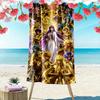 Saint Seiya Print Beach Towel, Large Soft Quick Dry Towel for Beach Camping Swimming