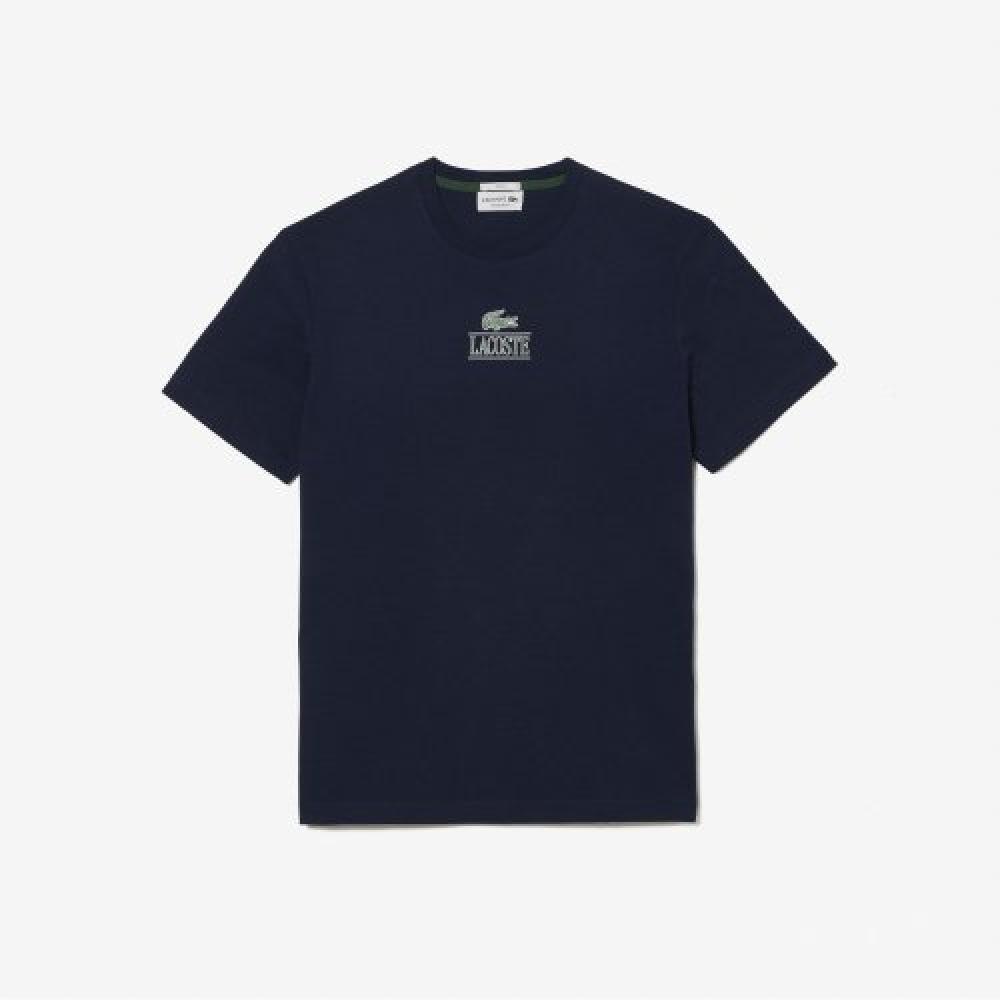 

LACOSTE Public Soft Брендовая футболка с коротким рукавом [Темно-синий]