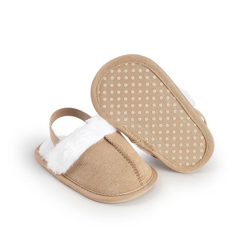 

Cozy Cotton Baby Slippers: Warm Indoor Shoes for 3-9 Months (Autumn/Winter) 12cm хакі