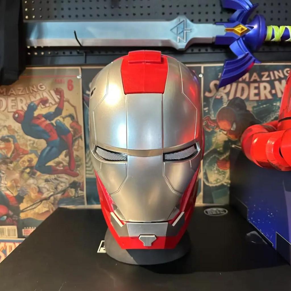 Iron Man 1:1 Wearable Jarvis Helmet - Electric Transforming Mask Toy for Kids