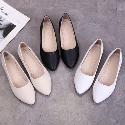 Autumn Women Solid Color Elegant Flat Shoes Comfortable Non-slip Casual Shoes