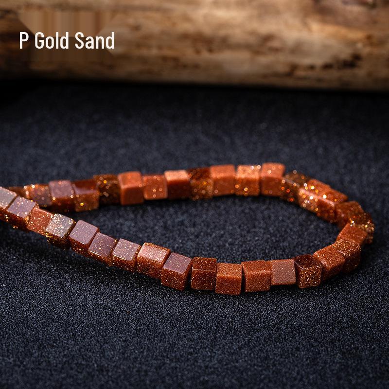 Cuentas de Cubo de Piedra Natural de 4 mm de Lapislázuli y Turquesa – Estilo Creativo