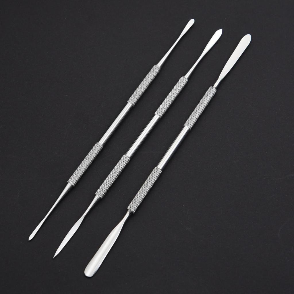 Clay Doll Eye-Opening Spatula Tool - Fine Steel Sculpture & Polymer Clay Figure Detailing Tool