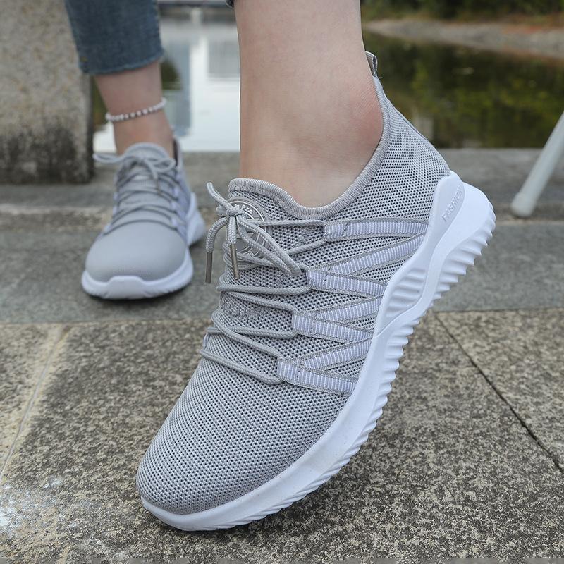 Atmungsaktive Slip-On Flache Schuhe für Damen mit Weicher Sohle - Ganzjahres Leichte Sneaker Geeignet zum Gehen, Täglichen Pendeln, Bequeme Freizeitschuhe