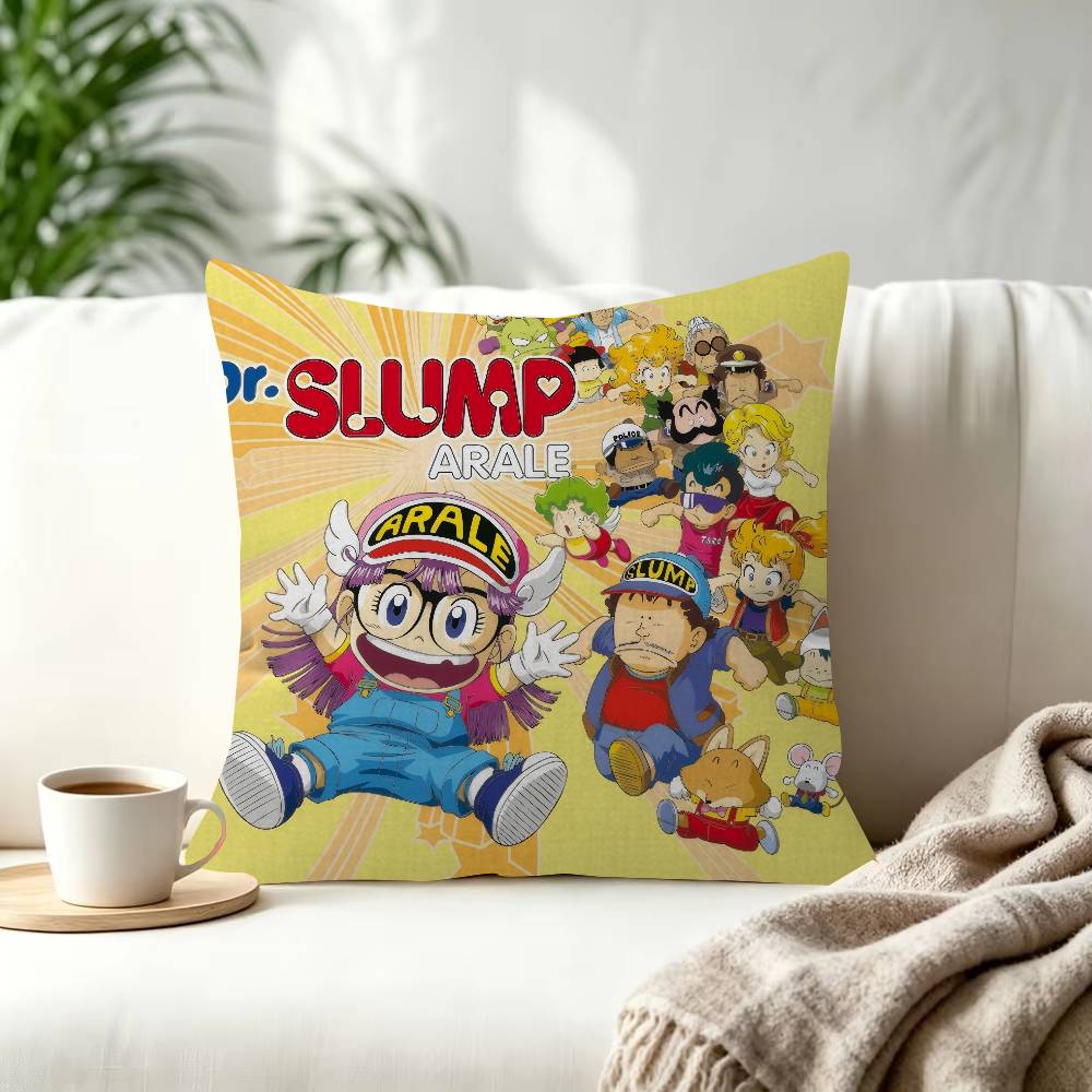 Dr Slump  ANIME  Cushion Cover Pillowcase Upholstery Sofa Throw Pillow Home Decor Pillowcas