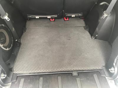 Trunk Mat (EVA Black) 7-seater With Subwoofer for Peugeot 4007