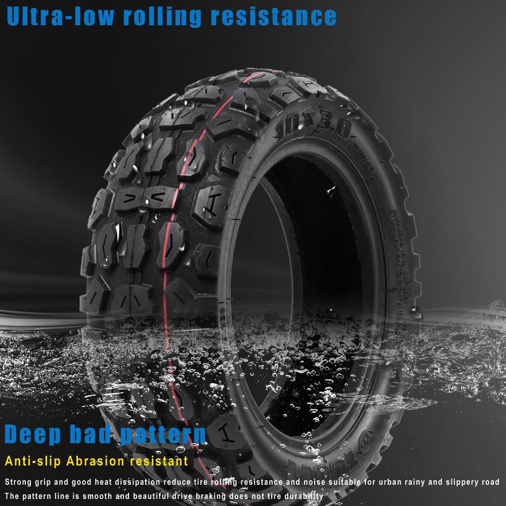 10x3.0 Vacuum Tire for Zero 10X Dualtron KUGOO M4 Pro Kaabo 10 Inch 10*3.0 Thickened Off-Road Tubeless Tyres Scooter Accessories