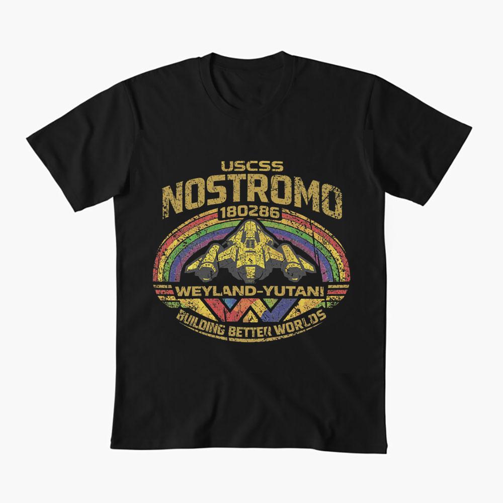 USCSS Nostromo 0412 Xenomorph Horror movie Weyland SciFic Alien Gift TShirt 100 cotton Graphic clothes All size tops S6X S