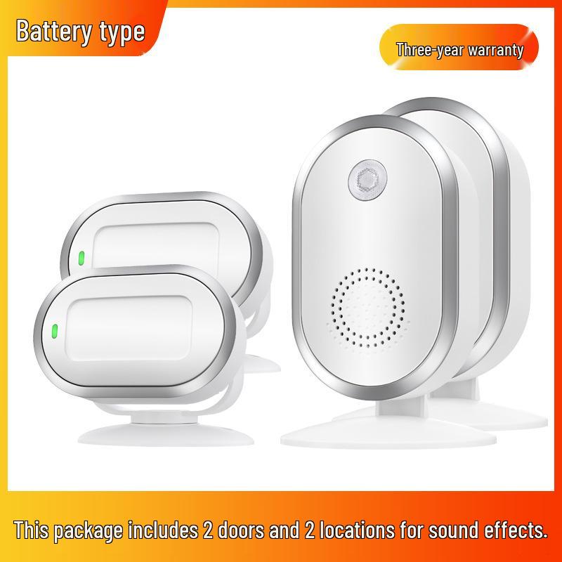 Sensor Store Entrance Alert: Welcomer Anti-theft Alarm and Split Doorbell for Supermarkets.