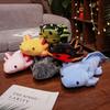 Juguete de Peluche Kawaii de Ajolote de 45-80 cm Lindo Animal de Peluche Salamandra Almohada Larga Suave y Peluda Regalo para Niños