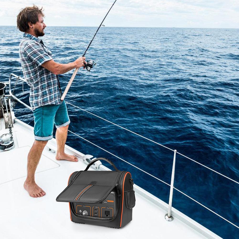 Power Storage Bag Waterproof Carrying Case Bag Anti-fall Portable Shoulder Bag for Jackery Portable Power Station Explorer 500 nero