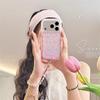 Lente Roze Bloemen Meisjesachtig Hart Telefoonhoesje voor iPhone 17/16 Pro Max/15/14