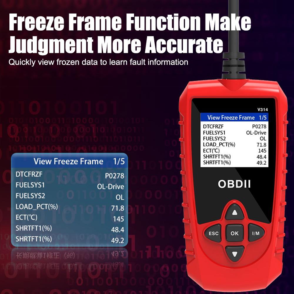 V314 Scanner OBDII Auto Cititor Universal Card Citire Cod la Bord Instrument de Diagnosticare Auto Accesorii Auto Detectare Detector de Defecte Auto