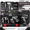 Oulide Rechargeable Lithium Electric Drill & Screwdriver Set with Toolbox