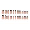 W2213 Cold French Line Glue On Nails Medium Ballet Ins Pure Desire False Nails For Ladies
