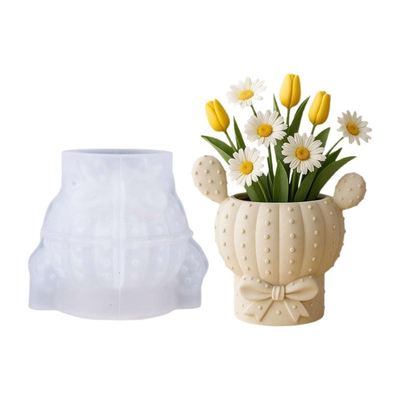 

Silicone Euphorbia Container Mold Flowerpot Molds Plant Containers Moulds Suitable for Resin Casting Jewelry and Home 1