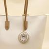 Cartoon Donut PU Leather Keychain Charm
