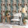 Vintage Wood Self Adhesive Paper Removable Peel Stick Wallpaper Blue Wood Panel Interior Film Leave No Trace Surfaces Easy Clean