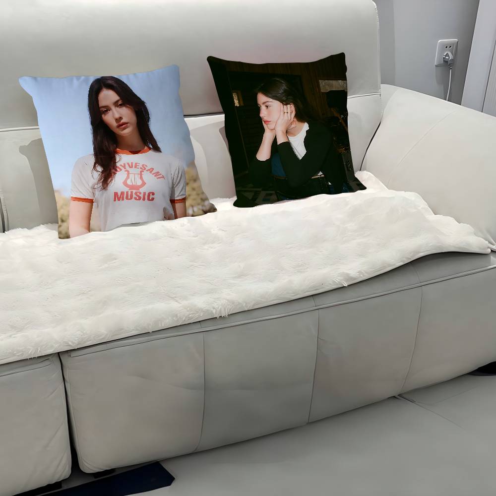 Singer Gracie-E Abrams-S Pillow Case Removable Washable Cushion Cover – All-Season Soft Linen