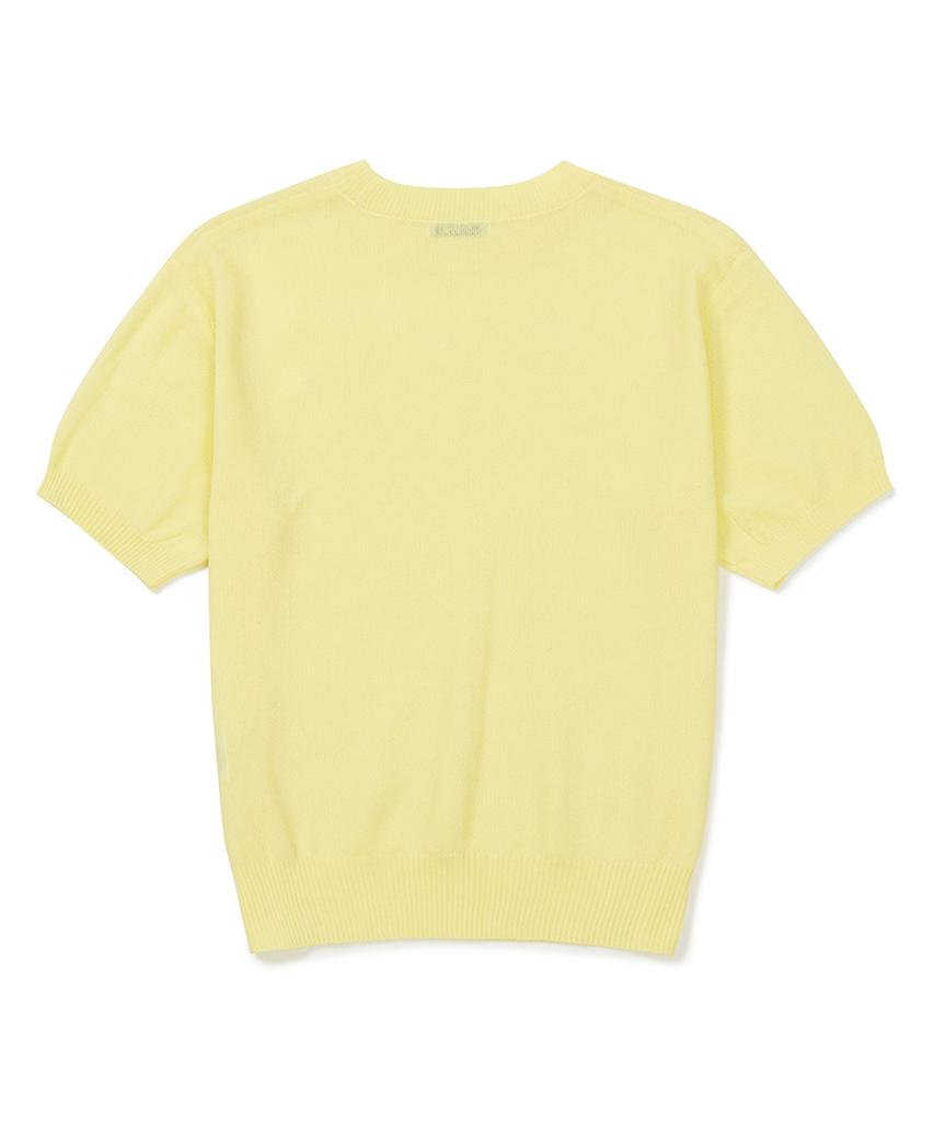 CLOVE [23Ss Clove] Logo Round Neck Knit (Lemon)