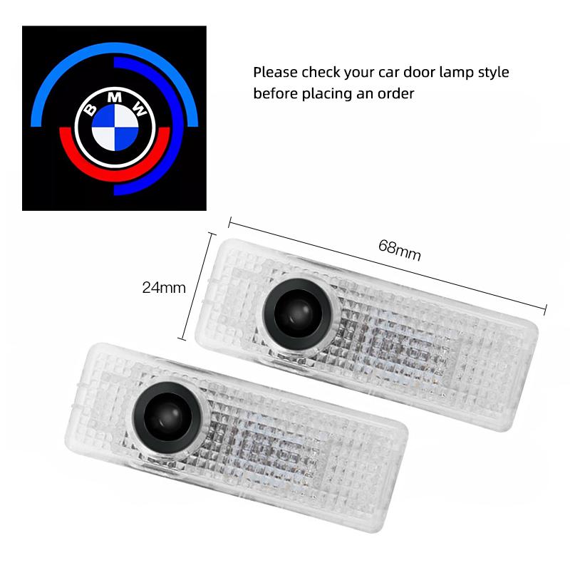 

2 шт. Світлодіодні проєктори логотипу на двері автомобіля Вітальні лампи для BMW G05 G06 G02 G01 G26 G42 F40 F30 G20 G30 F07 F10 G08 G32 F34 G60 G68 G12 G11