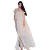 One-word Shoulder French Morning Gown Dress Skirt Heavy Industry Streamer Holiday Wind Mopping Off-the-shoulder Long Skirt