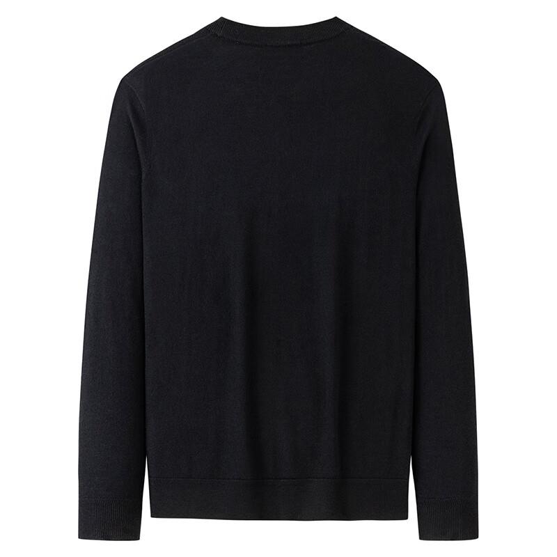 Men's Machine Washable Round Neck Knitted Sweater