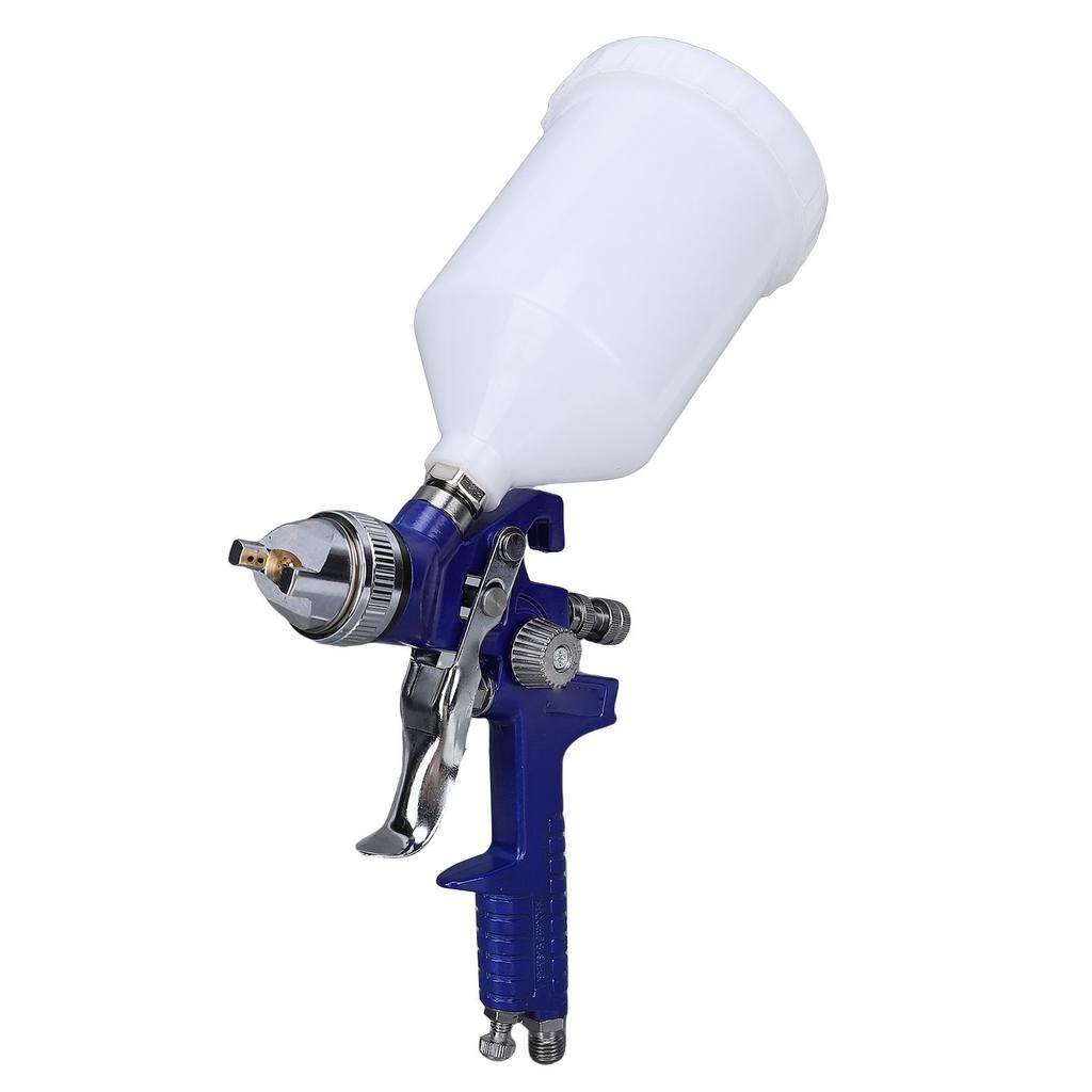 HVLP Spray Gun Kit with 1.4mm Nozzle Needle Cap 600cc Capacity Cup Paint Sprayer Tool for Automotive Furniture Wall