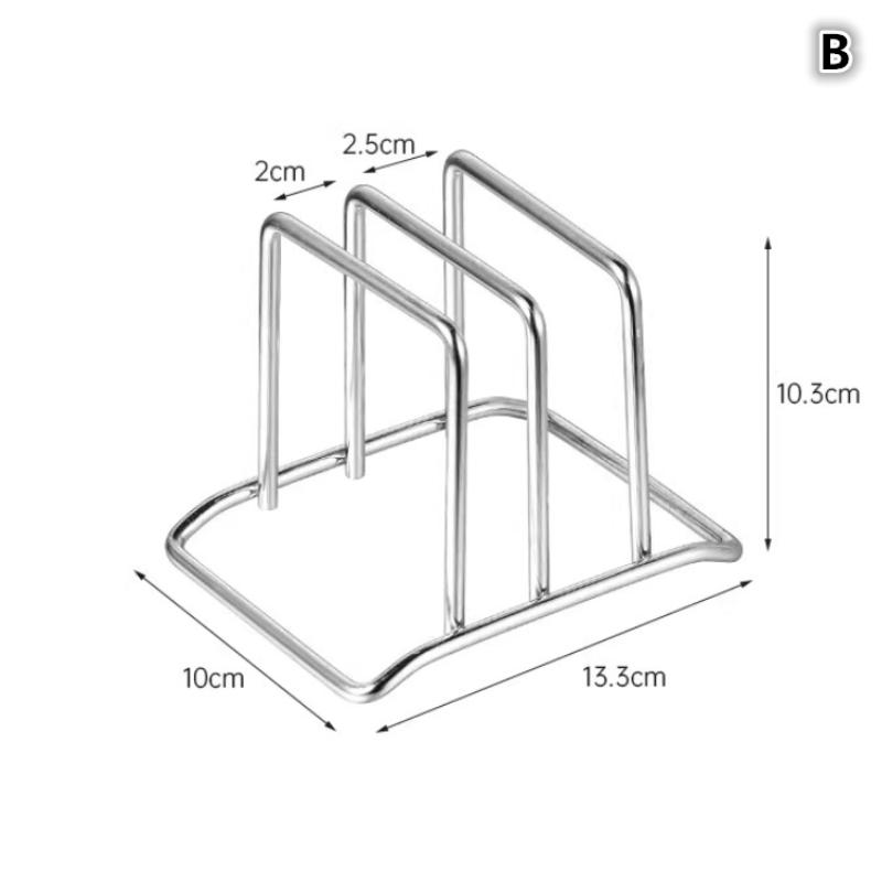 Kitchen Storage Rust-Proof Pot Lid Rack Stainless Steel Storage Rack Multi-Functional Chopping Board Holder For Domestic Use