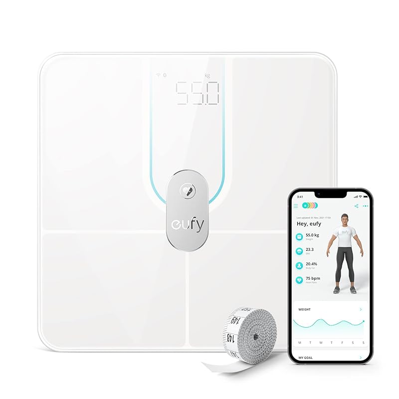

Anker Eufy (Euphie) Smart Scale P2 Pro (Weight Body Composition Meter) [App compatible / Fitbit cooperation body fat percentage BMI heart rate muscle