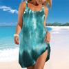 Dámské plážové šaty Mini šaty Tie-dye Potisk Ležérní Moderní šaty Bez rukávů Volný střih Venkovní Denní Letní