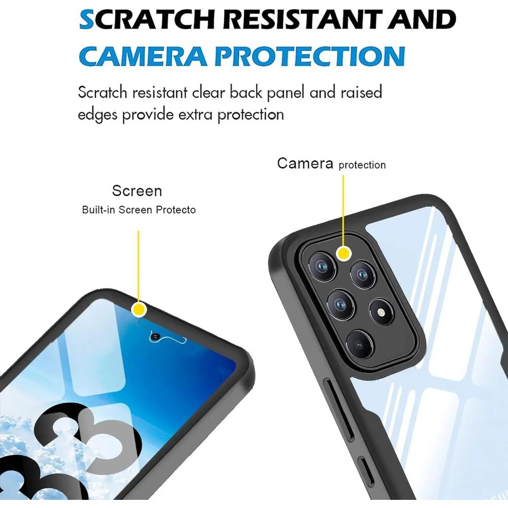 Liquid Silicone 360 Degree Hybrid Case for  Samsung Galaxy A33 5G A53 5G A73 5G A13 4G A23 4G M53 5G M33 5G M52 5G Protect Shockproof Protection Cover