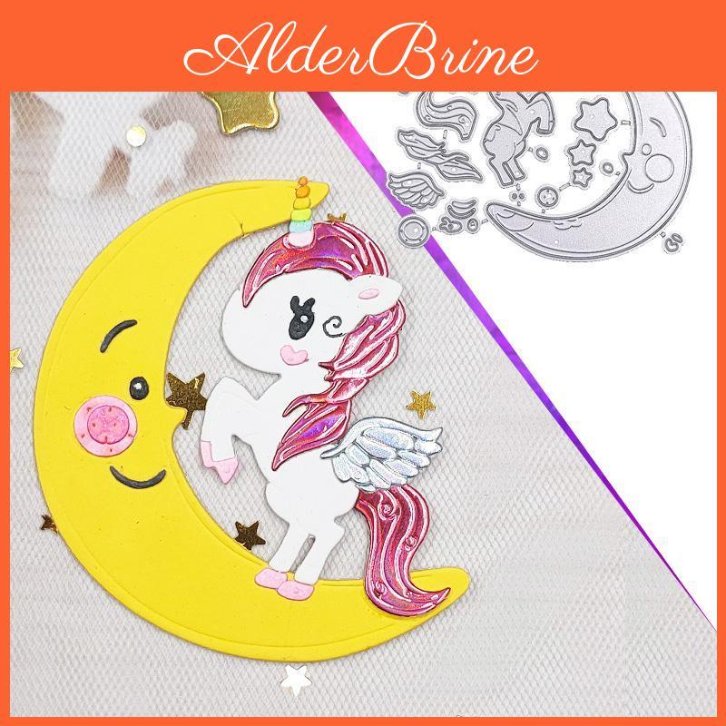 Cutting Pony Metal And Moon Dies Craft Embossing Scrapbooking Stamps For Card Making Decor
