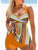 Summer Fashion Sexy Bohemian Style Printed Women's Swimsuit Hanging Neck Bikini Vacation Casual Swimsuit S-6XL