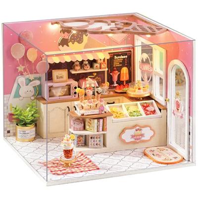 (t-FREAK) Dollhouse DIY Kit Set Miniature My Little Scene Series (H-023 ICE CREAM SHOP)