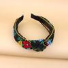 Ethnic Hair Hoop Decorative Boho Embroidery Headband Bohemian Hair Accessory Ethnic Embroidery Tape Headband For Weddings